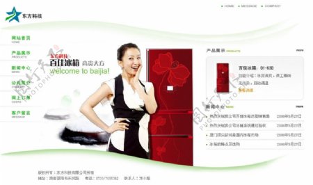 冰箱企业网站图片