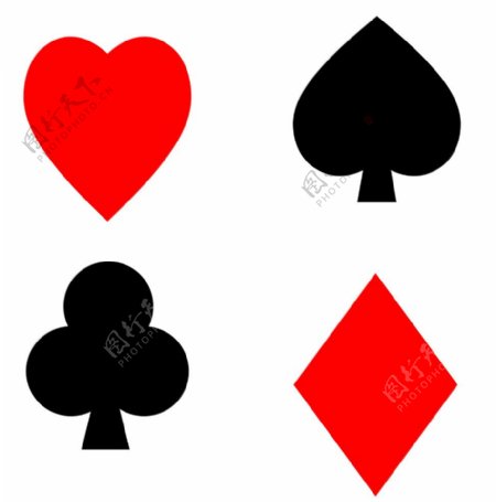 扑克牌花型图片
