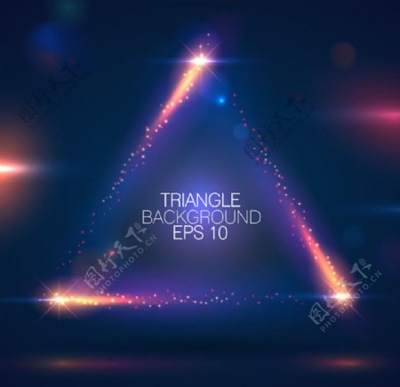 三角星空背景图片