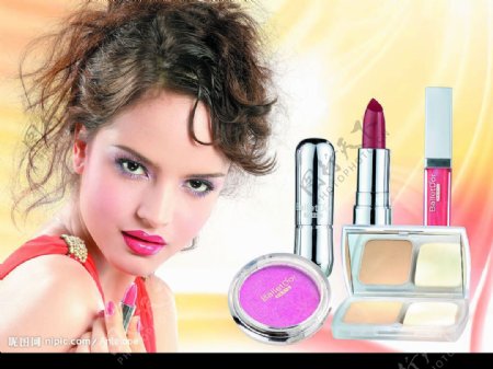 化妆品广告PSD素材图片