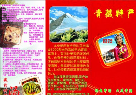 青藏产宣传单图片