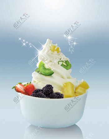 水果冰淇淋图片