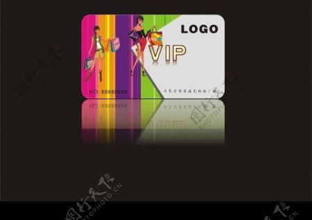 VIP卡时尚商场卡片图片