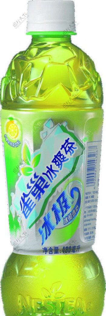 冰爽茶塑料瓶柠檬图片