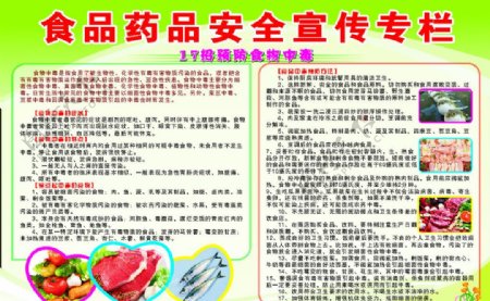 17招预防食品中毒宣传板报图片