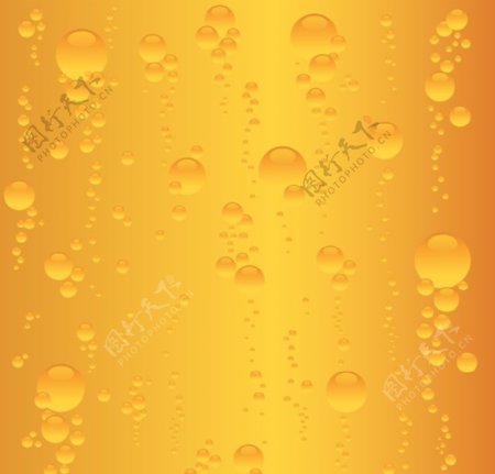 橙色水珠水滴背景图片