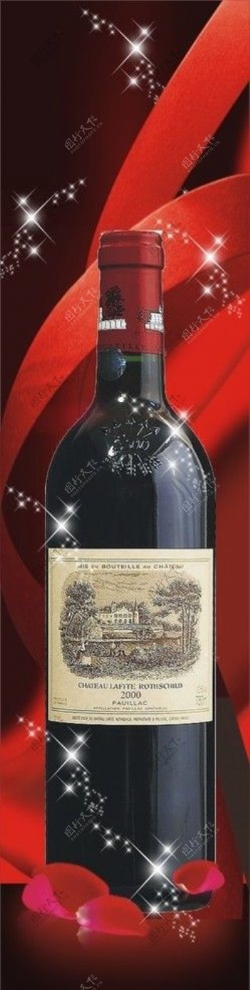 拉菲红酒广告图片