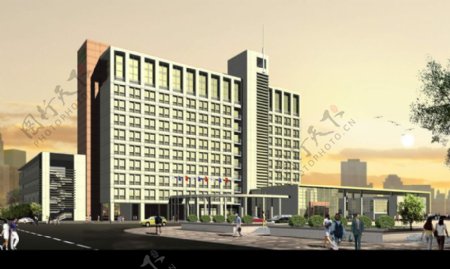 长沙市财政局机关大院及办公楼设计方案0020