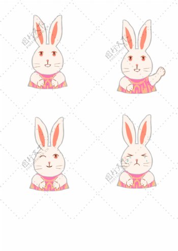 兔子卡通表情