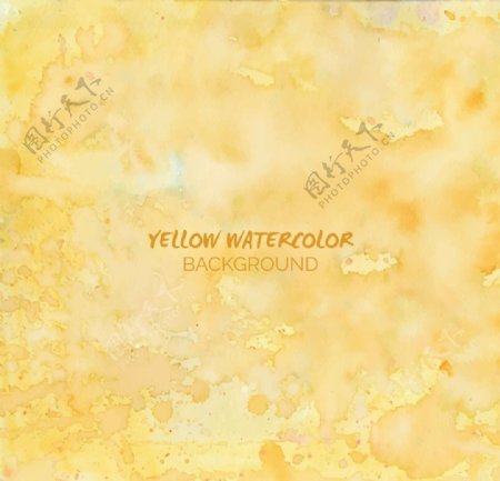 黄色水彩背景