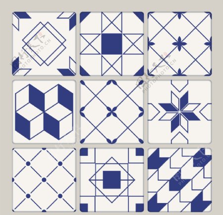 几何图案瓷砖