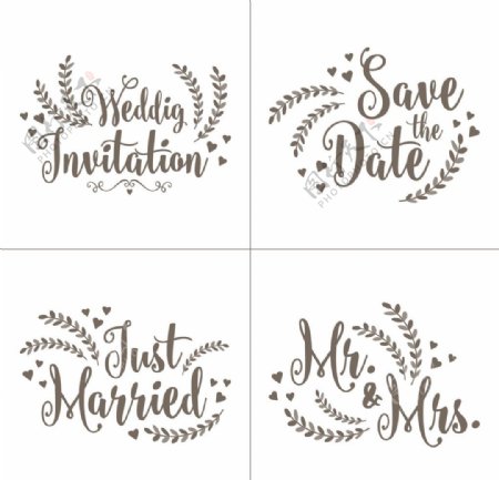 婚礼logo花纹