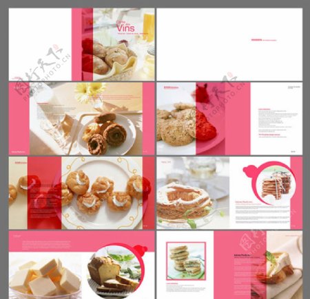 粉色系列蛋糕画册