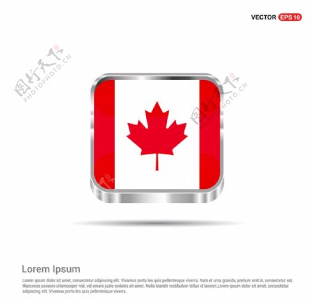 加拿大国旗按钮