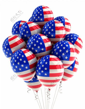 美国国旗气球