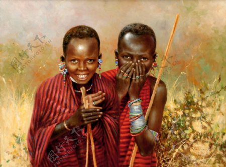 非洲孩童