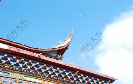 藏区寺庙一角