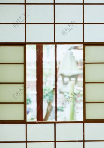 日式窗户摄影