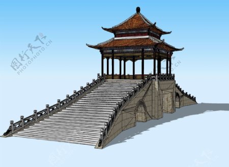 古廊桥3D模型