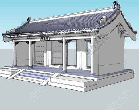 清真寺3D模型