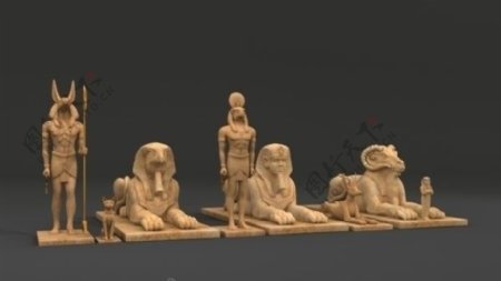 埃及神像模型