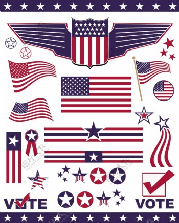 美国国旗变形