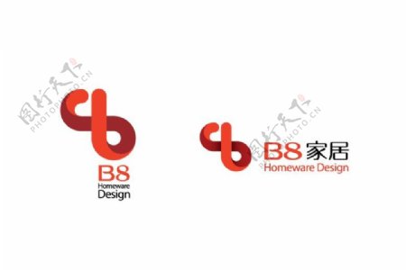 B8家具矢量标志logo
