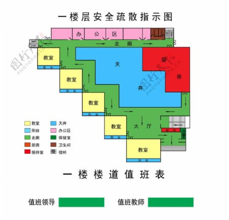 楼层安全疏散指示图