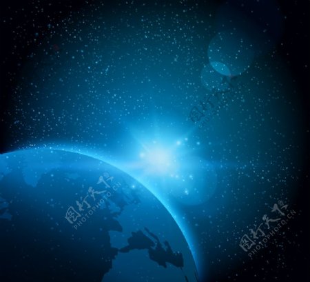 蓝色地球与宇宙之光