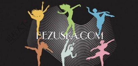 舞蹈轮廓宣传活动模板源文件设计