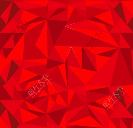 红色低三角形背景