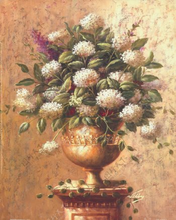 欧洲古典静物花卉装饰绘画
