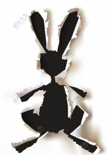 兔子撕纸