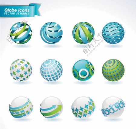 动感球体企业logo设计