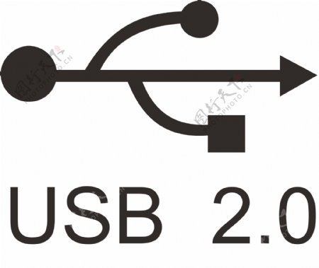 usb20黑色logo