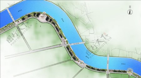 滨江休闲公园规划总平面图