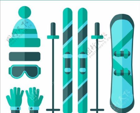 平面滑雪运动用品配件