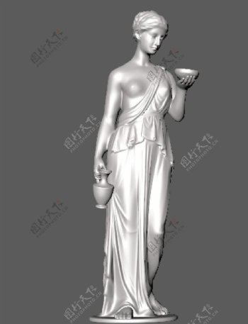 古希腊女性雕塑maya3d模型