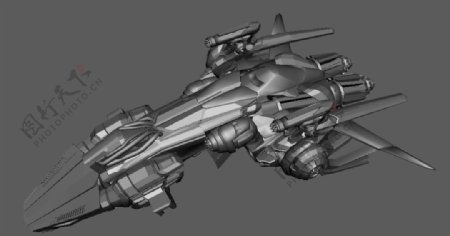 精致宇宙飞船maya3d模型