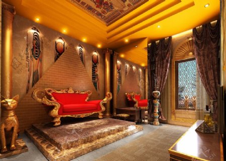 埃及主题酒店装修设计