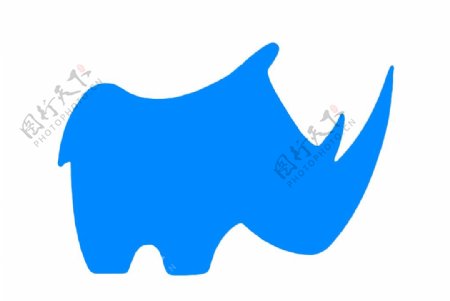 蓝色犀牛