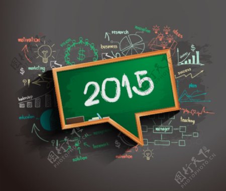 创意2015新年信息图表