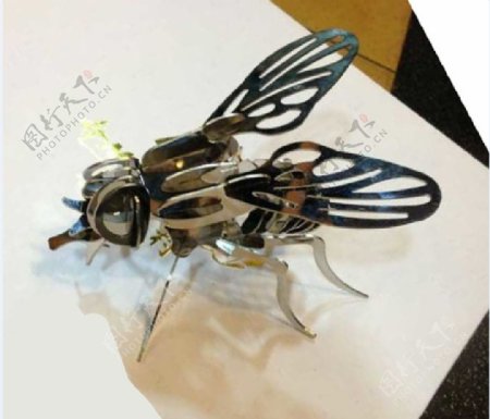 苍蝇激光雕刻拼图