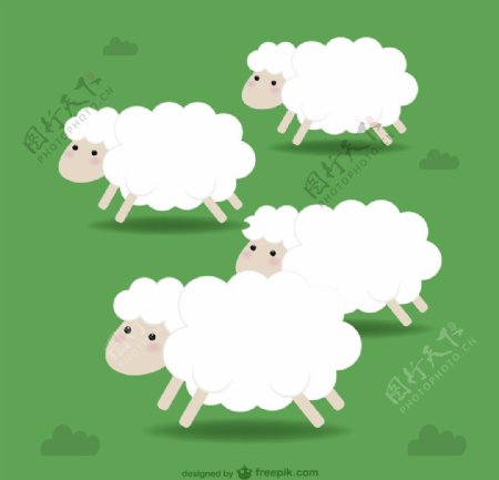 四只绵羊