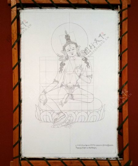 唐卡宗教人物绘画比例