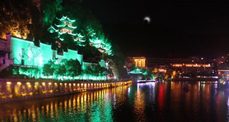 舞阳河畔夜景