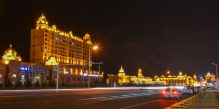 满洲里夜景