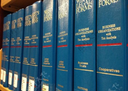 蓝色的法律书籍