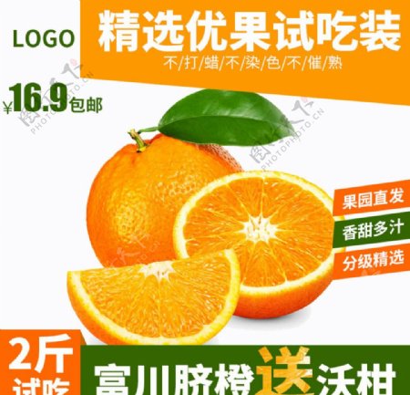 脐橙水果海报