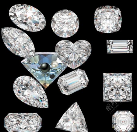 珠宝精修素材钻石素材锆石素